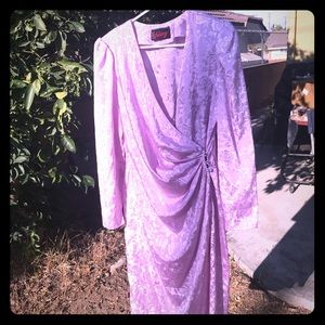 80’s Vintage Wrap Dress in Lilac Floral SOLD